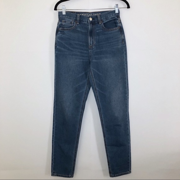 American Eagle MOM High Rise Jeans Size 0 - Picture 2 of 8